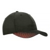 Cap - mod. 4007:Black, Polyester, Red